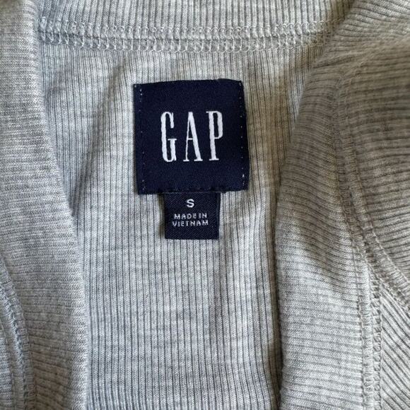 Gap Rib Halter Dress Heather Grey Small - Picture 7 of 7